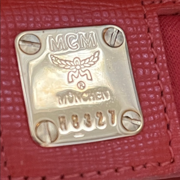 MCM Vibrant orange Leather Tote - Picture 7 of 8